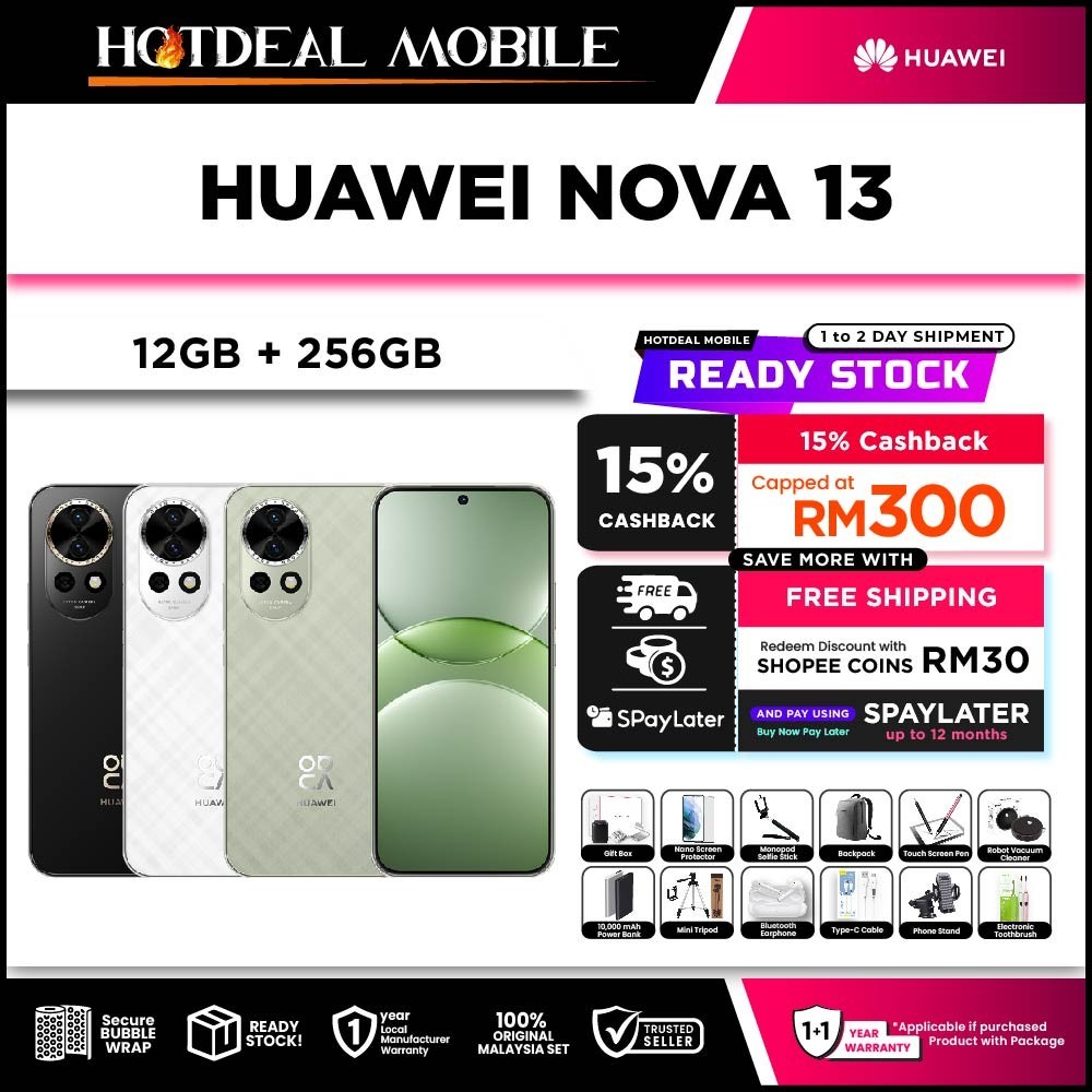 HUAWEI Nova 13 [12GB RAM 256GB ROM] - Original HUAWEI Malaysia