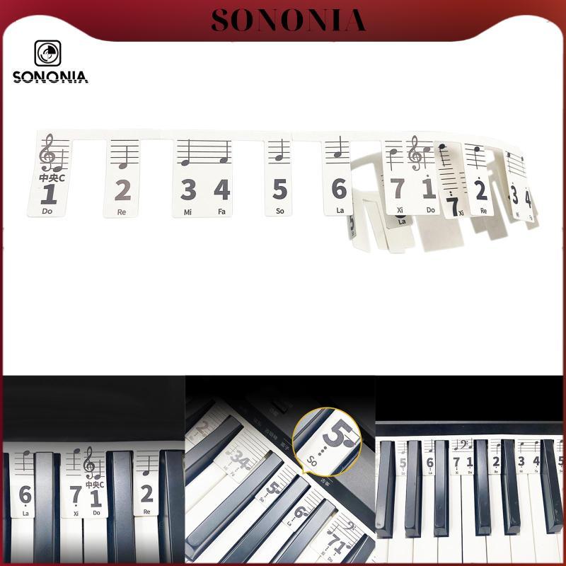 [SONONIA] Removable Piano Keyboard Note Label Piano Key Label Piano ...