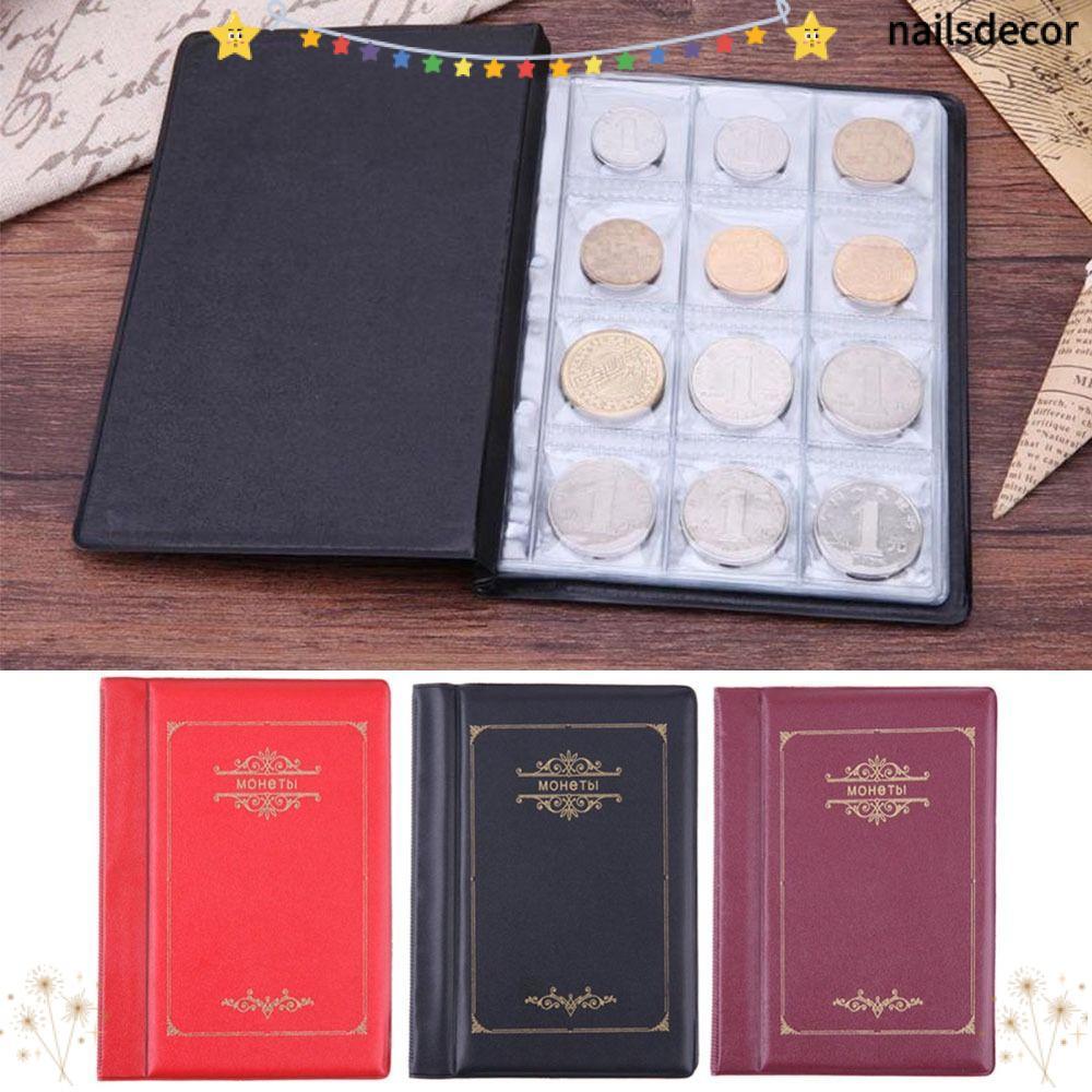 NAILSDECOR Coins Storage Album PVC High Quality Coin Holder Money Book ...