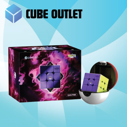 [CUBE OUTLET] GAN V100 MAGLEV 3X3 UV COATED POKEMON SPEEDCUBE (GENGAR ...