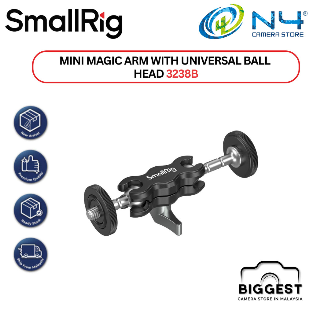 SmallRig Mini Magic Arm with Dual Universal Ball Head Adjustable Magic ...