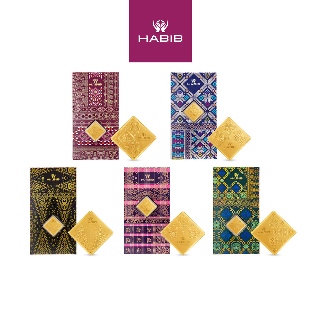 HABIB Songket Collection | 999.9 Gold Wafer (0.20g - 1.00g) | Shopee ...