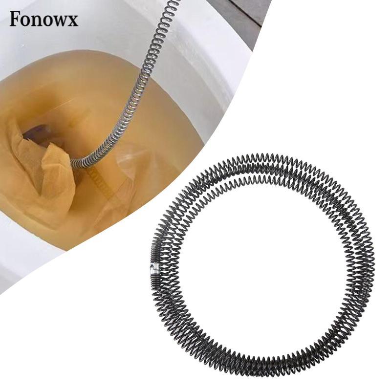 [AbabixaMY] Black Metal Drain Snake Flexible Pipe Cleaner Spring for ...