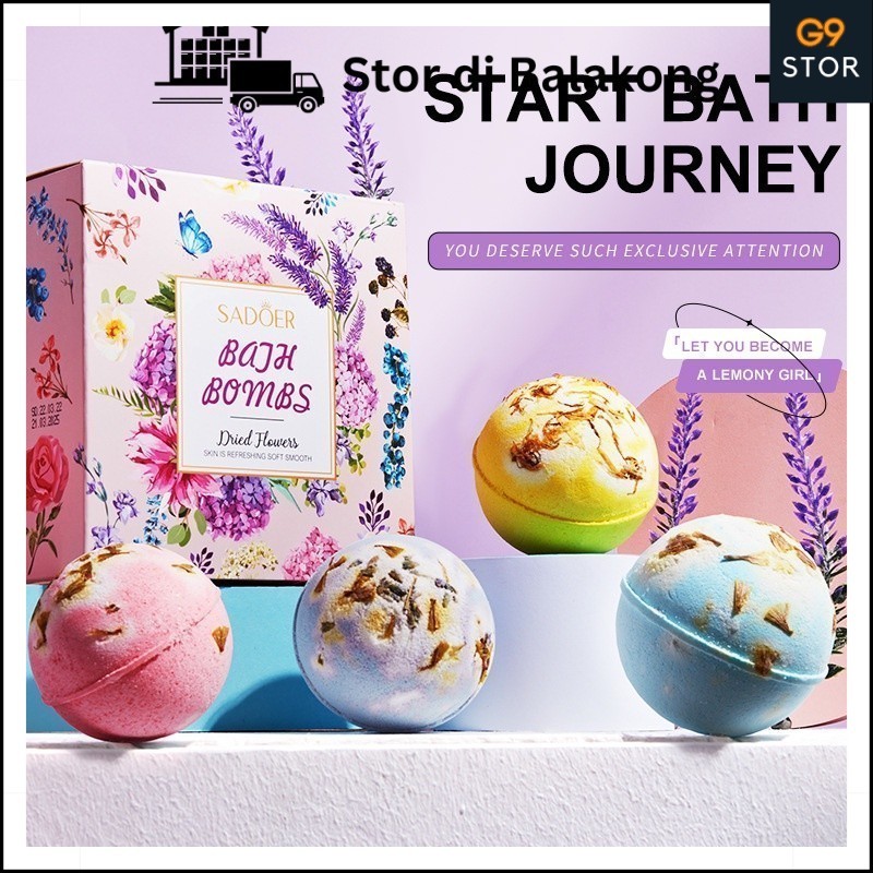 Sadoer Bath Bomb, Bath Salt Bomb, Bathtub Bubble Bath Oil Ball ...