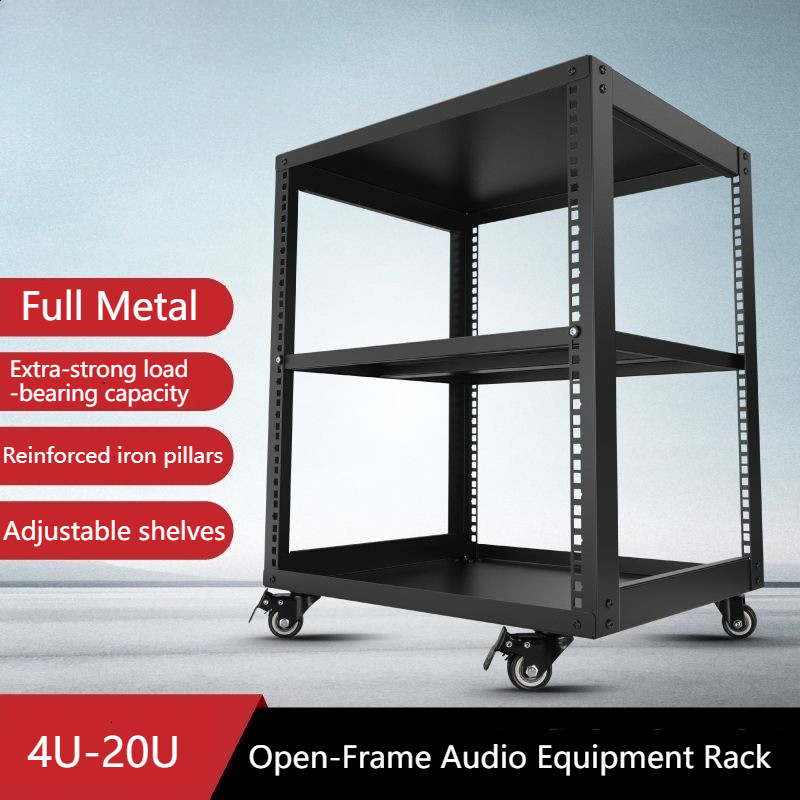 4U-20U Full Metal Amplifier Rack, Audio Equipment Rack, Switch And ...