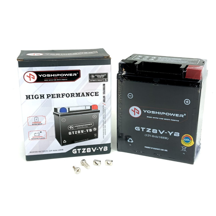 GTZ8V YB YTZ8 YOSHIPOWER BATTERY ( GEL TYPE ) R25 XMAX 250 MT25 KLX450 ...