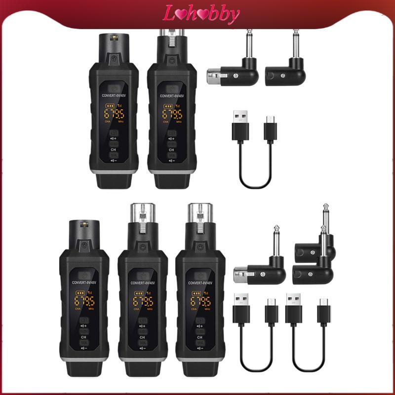 Lohobby Transmitter Receiver for Dynamic Microphone 48V XLR Transmitter ...