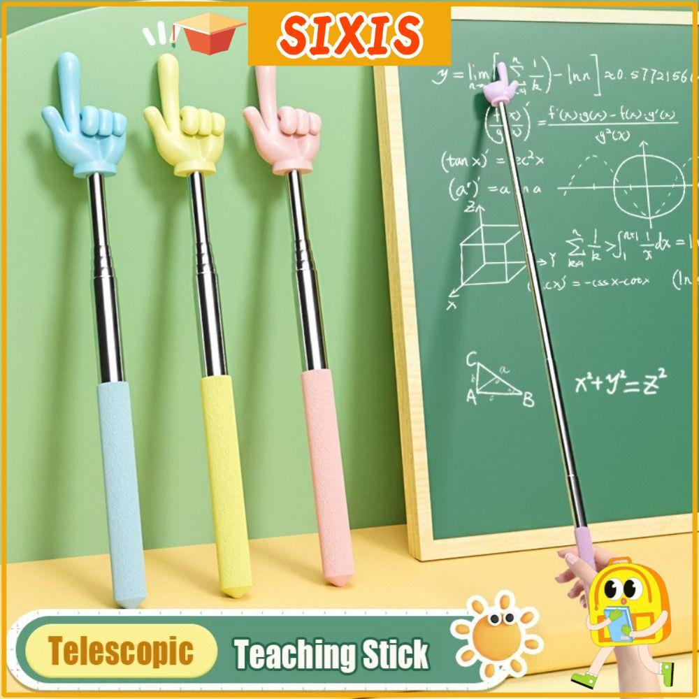 SIXIS Teaching Pointer, Stainless Steel Telescopic Rod Finger Reading ...