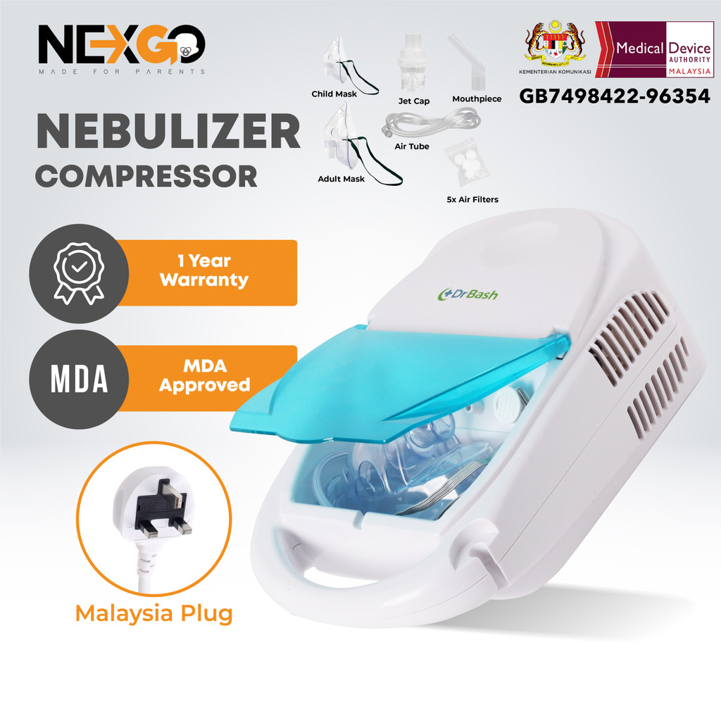 Nexgo DrBash Nebulizer machine Portable Air-Compressing Machine Asthma ...