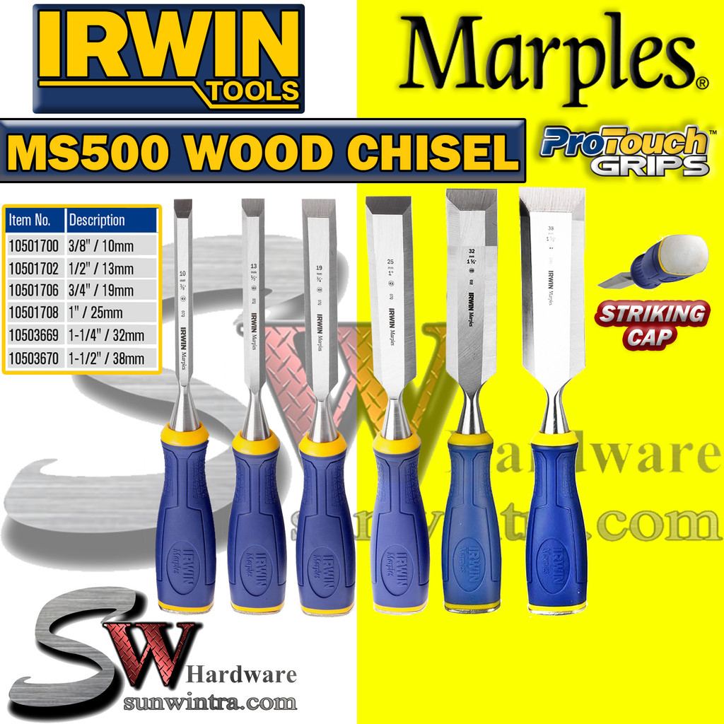 IRWIN MS500 MARPLES WOOD CHISEL 10mm - 38mm 3/8