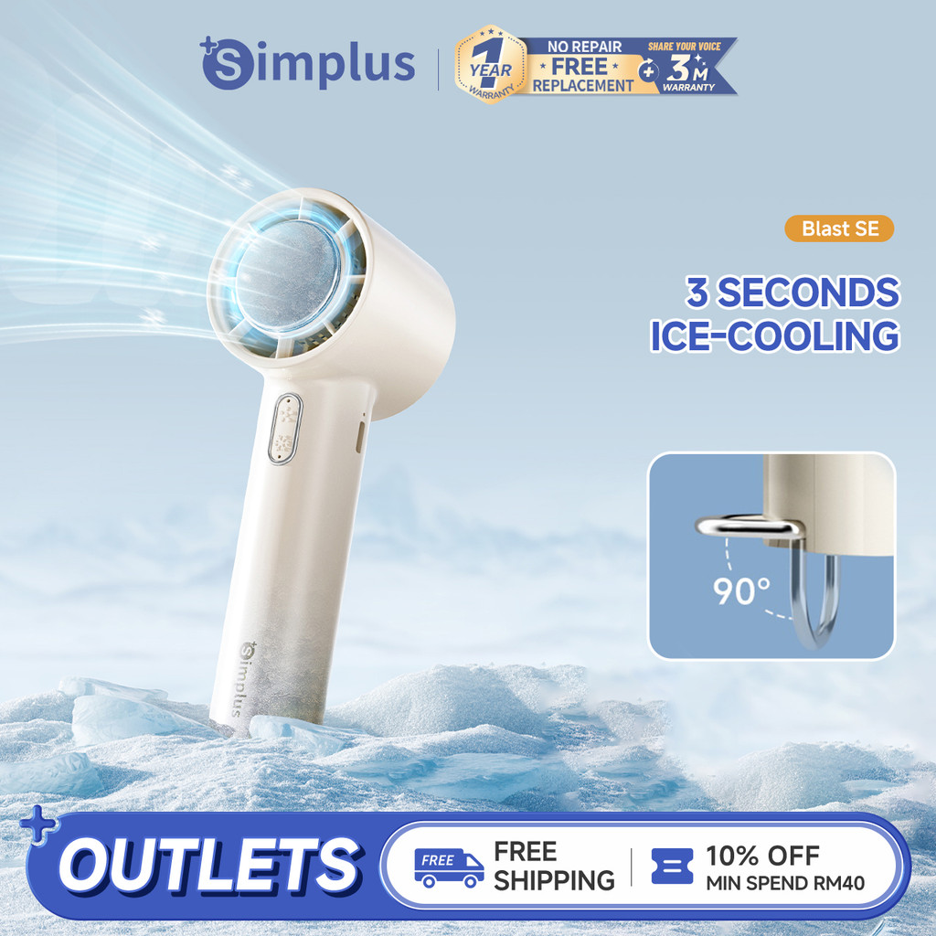 【NEW】Simplus Handheld Mini Fan | Instant Cooling Function | 5 Speed ...