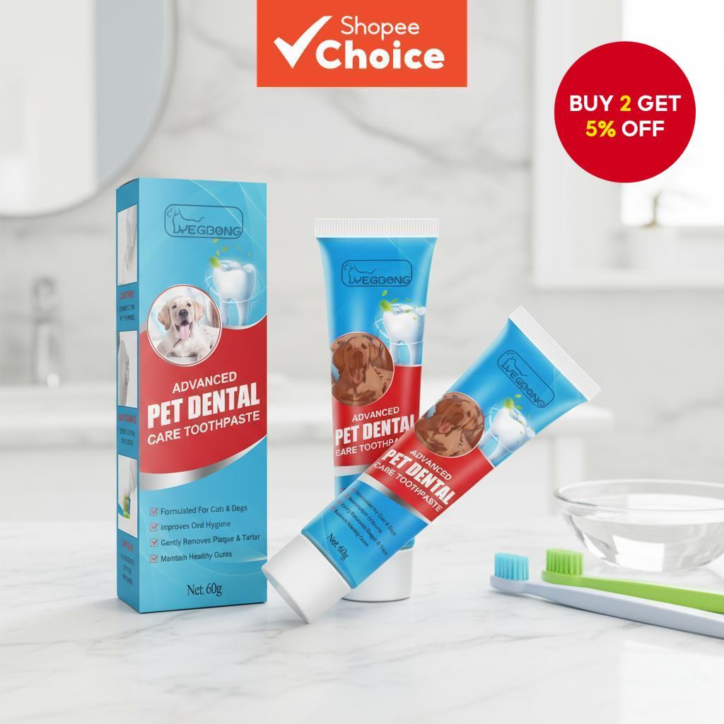 Yegbong Pet Oral Toothpaste for Dogs and Cats - Tartar Control, Fresh ...