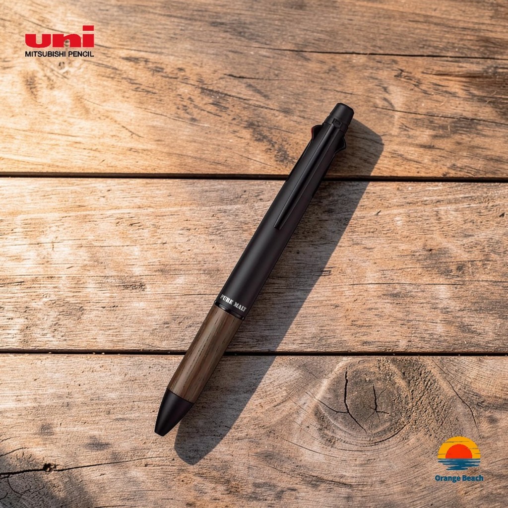 Uni Pure Malt Oak Premium Edition 5-Function Pen/Jetstream 4+1/0.7mm+0 ...