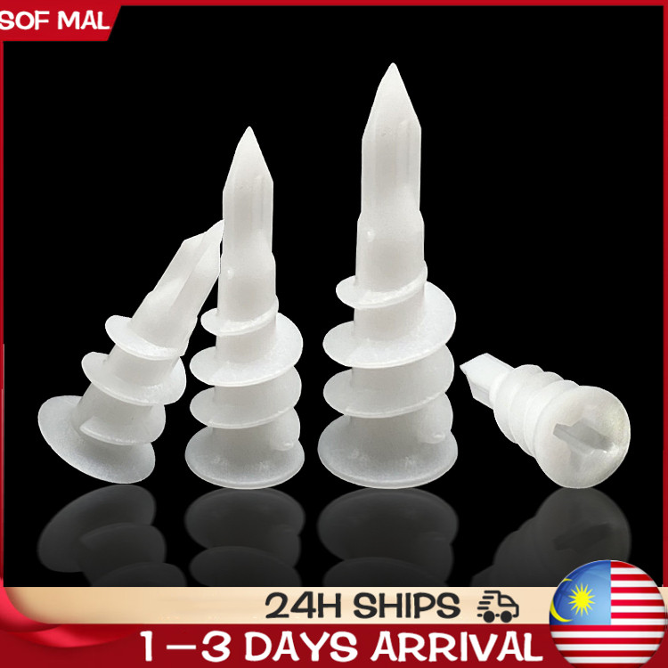 Plaster Plug Nylon Plaster Ceiling Screws Plug Partition Wall Plug And ...
