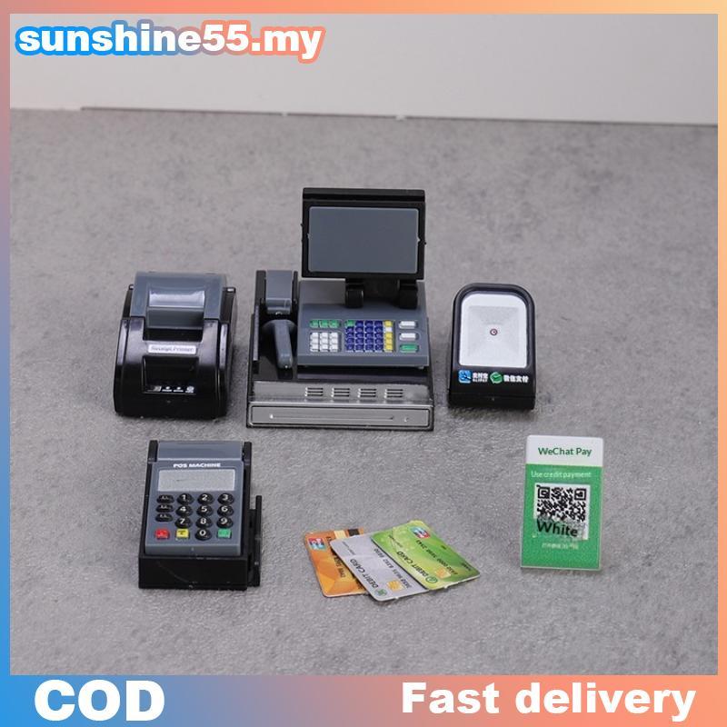 Sun 1 Set Plastic Collectible Fashion Figurines Mini Supermarket Cash ...