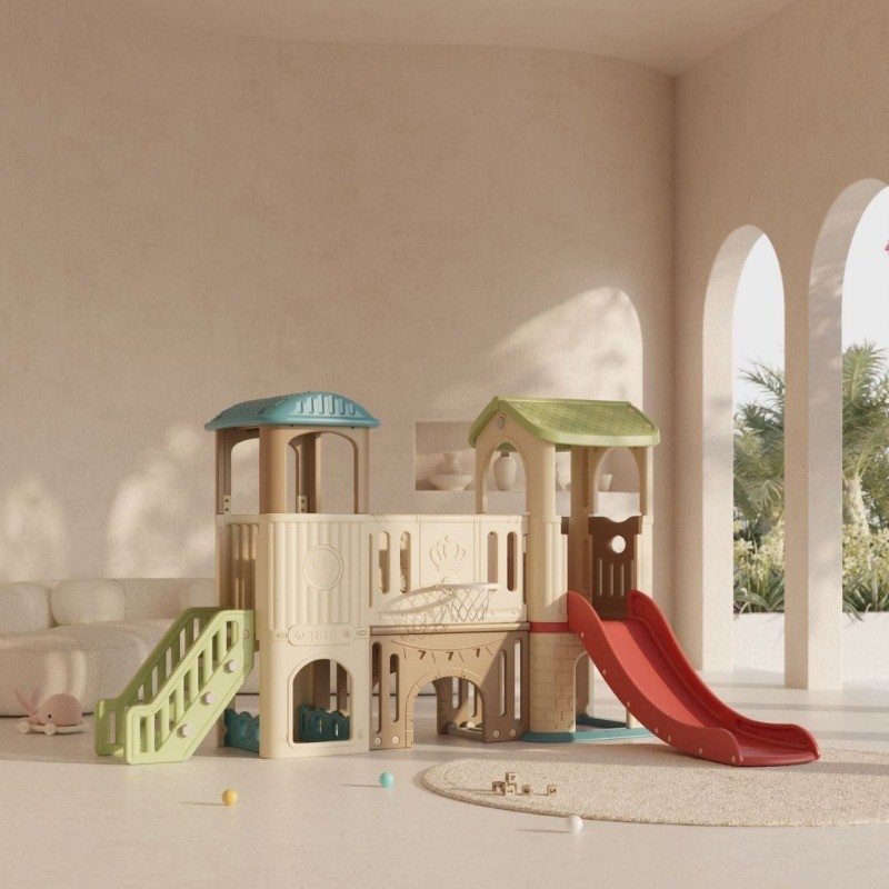 Dream Castle Kids Slide, Indoor Playground Slide Toy for Home - Large ...