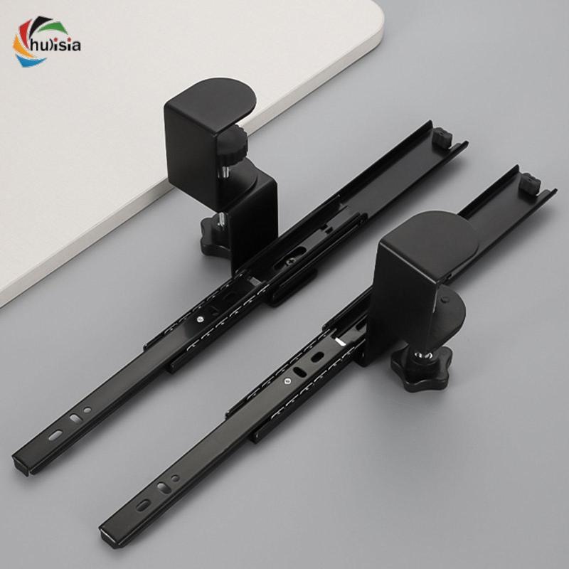 [chulisia] DIY Computer Keyboard Tray Keyboard Clamp Rail under Desk C ...