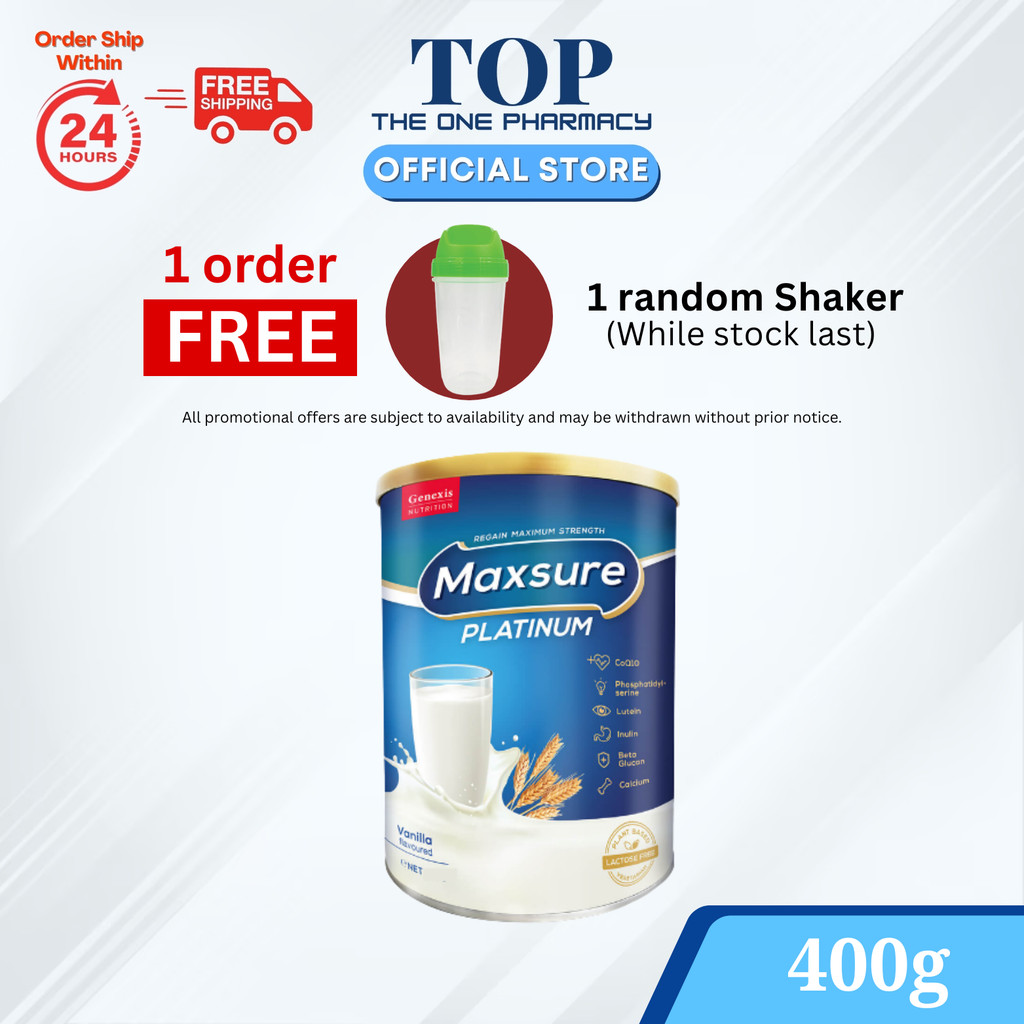 Genexis Nutrition Maxsure Platinum - (400g) [1 Order Free 1 Shaker ...