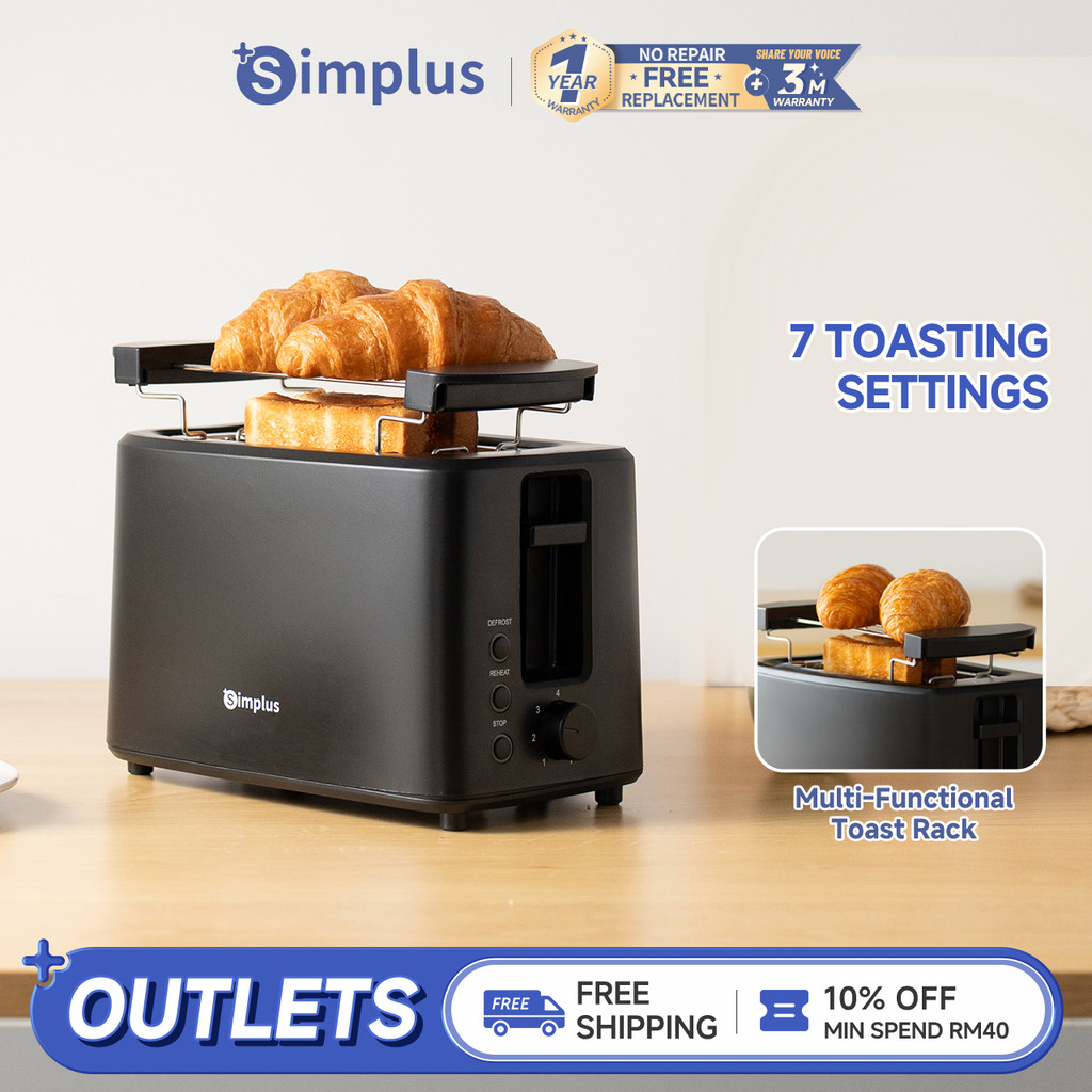 Simplus Toaster | 700W High Power | 7-Level Toasting Settings | 2 ...