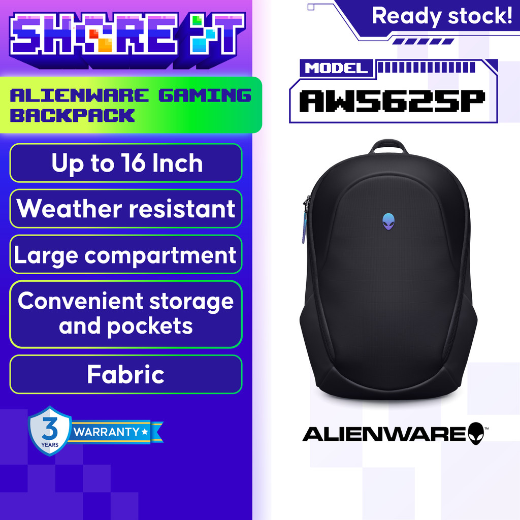 Dell ALIENWARE Backpack 16 inch - AW5625P | Shopee Malaysia