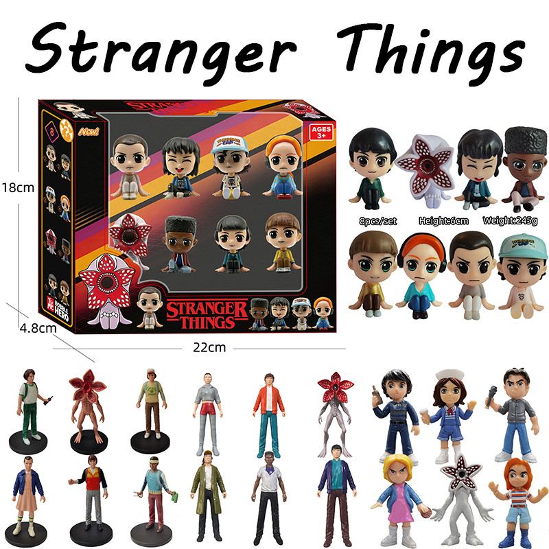 Blind Box Stranger Things Toys Set 6Pcs Model Eleven Demogorgon Action ...