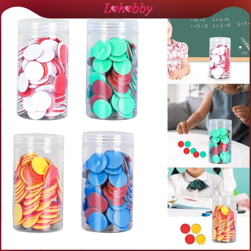 Lohobby 100 Pieces Learning Counters Two Color Counters for Math ...