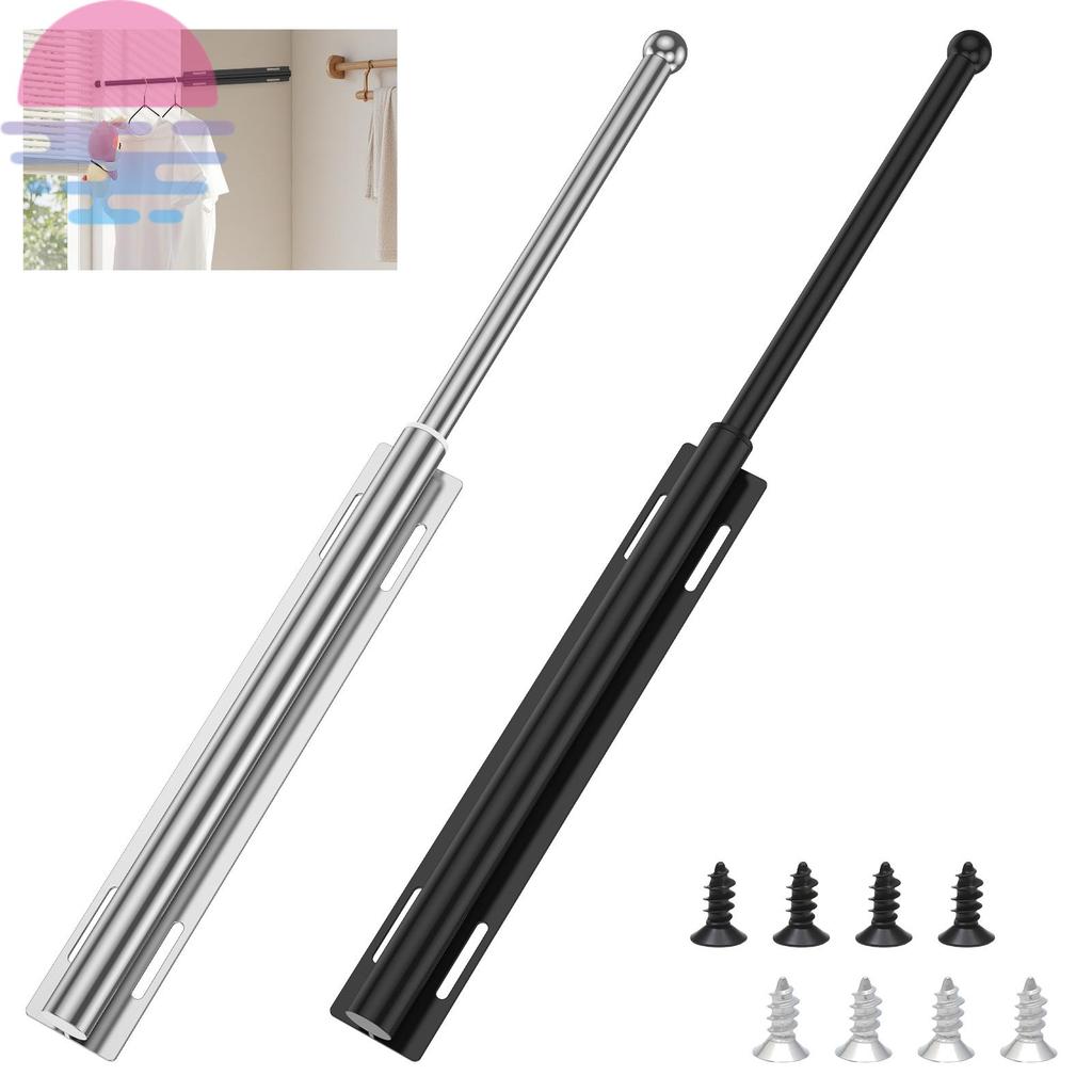 Valet Rod for Closet Pull Out with Screws Retractable Closet Valet Rod ...