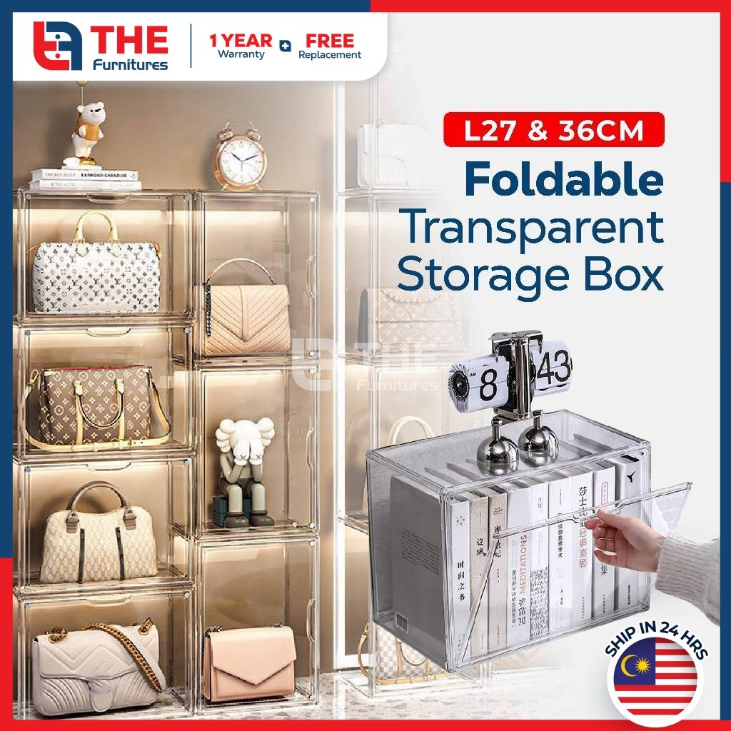 THE L27/36cm (1-3pcs/set) Acrylic Collection Display Box Handbag ...