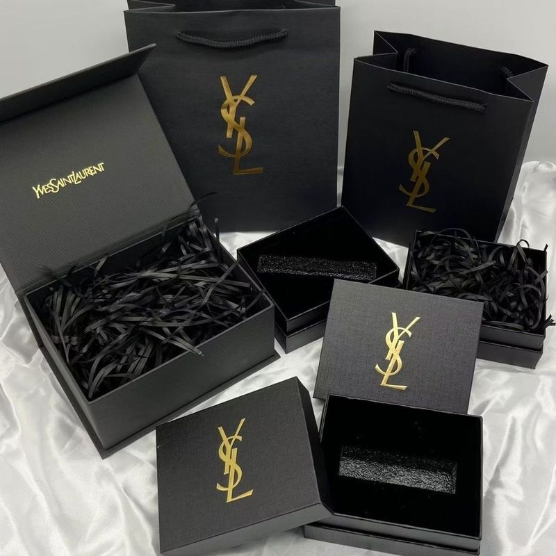 Saint Laurent YSL Lipstick Paper Bag Gift Tote Bag Cushion Box Empty ...
