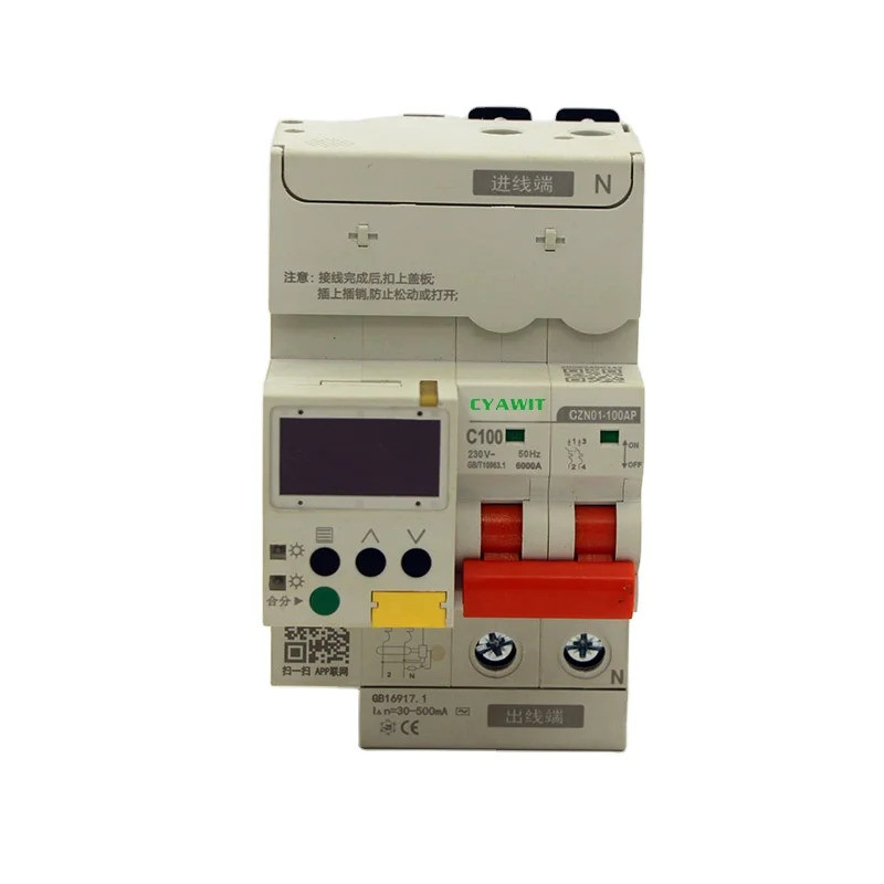 Hot selling CYAWIT Smart Miniature Circuit Breaker 4G WIFI RS485 2P 32A ...