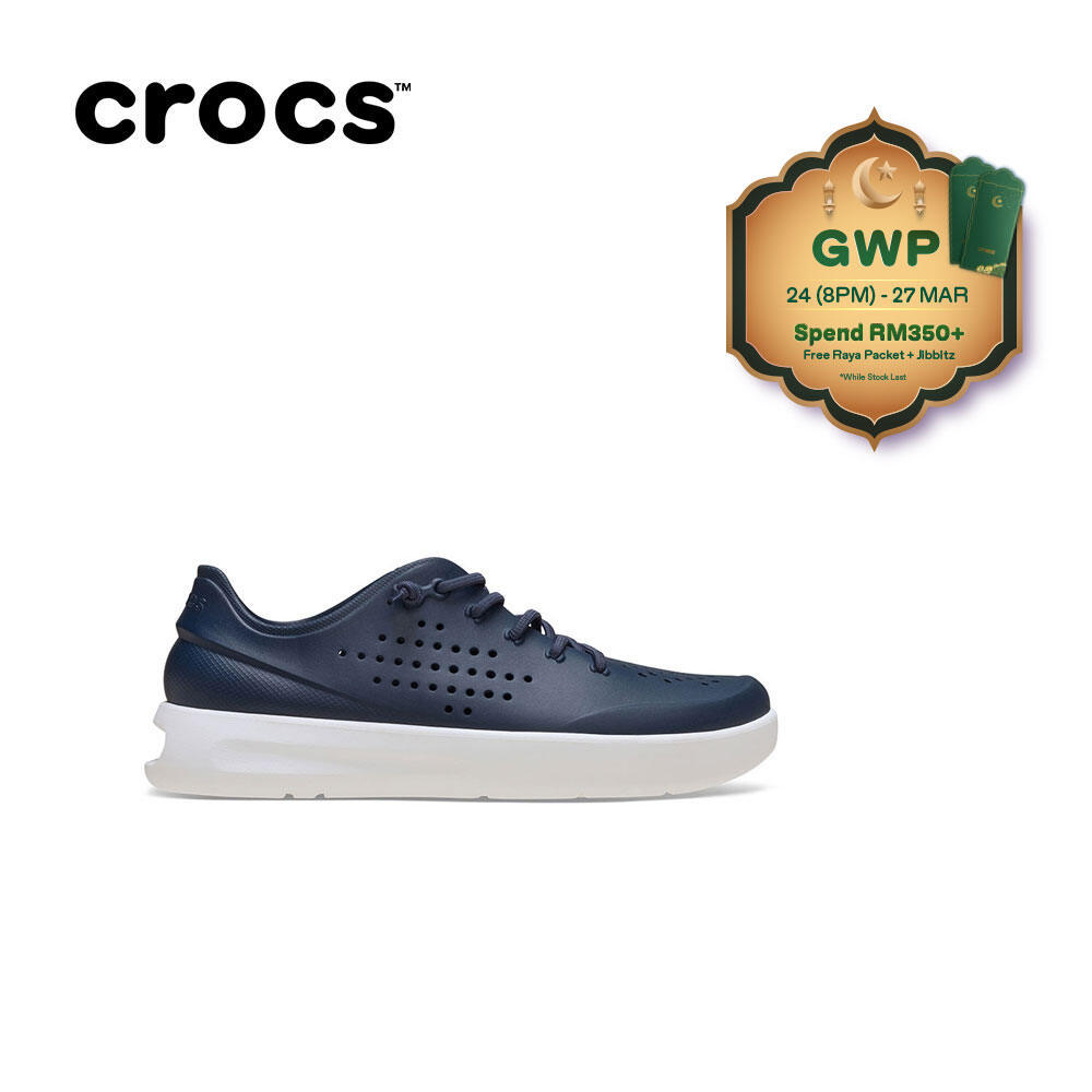 Crocs Men InMotion Pacer - Navy/White | Shopee Malaysia