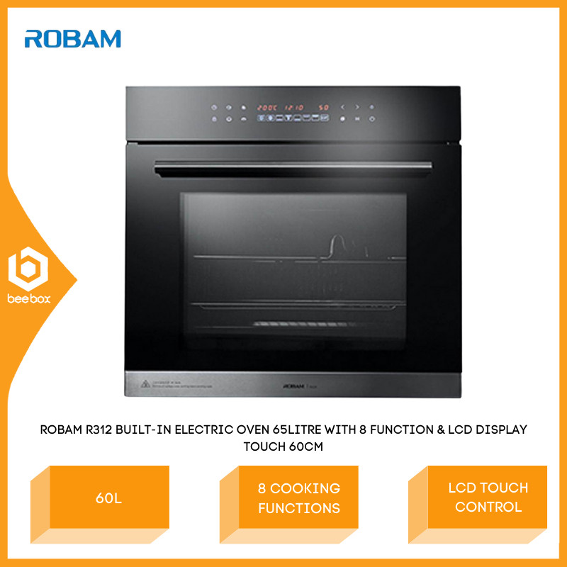 Robam R312 Built-in Electric Oven with 8 Function & LCD Display Touch ...