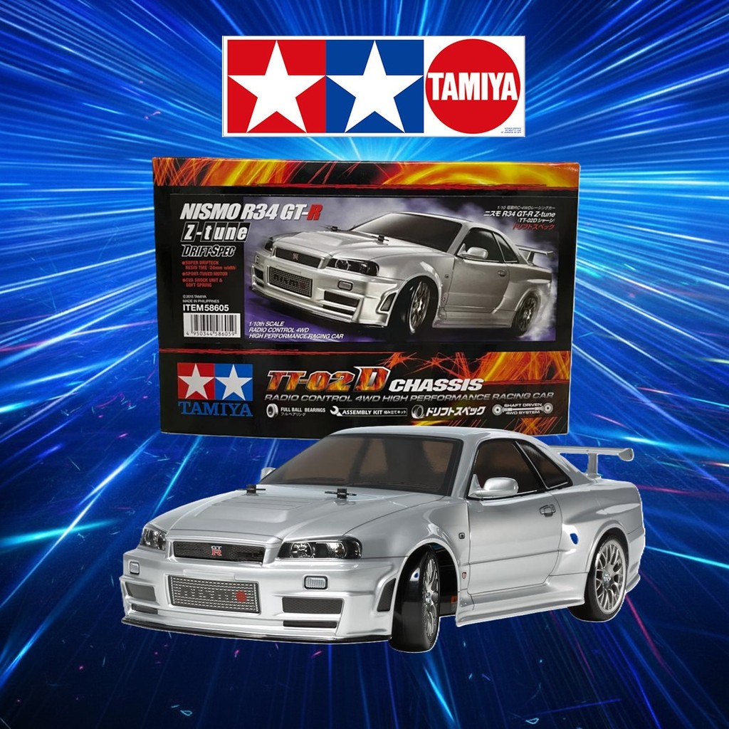 Tamiya 1/10 RC Car Nismo R34 GT-R Z-tune Drift Spec TT-02D LED Kit ...