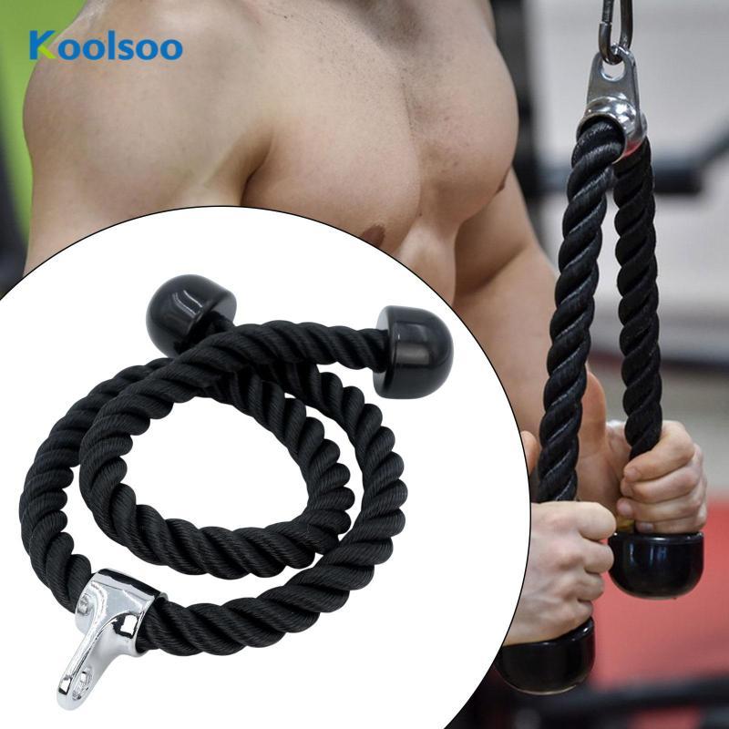 [Koolsoo] Tricep Rope Pull Down Cable LAT Pulldown Attachment for ...