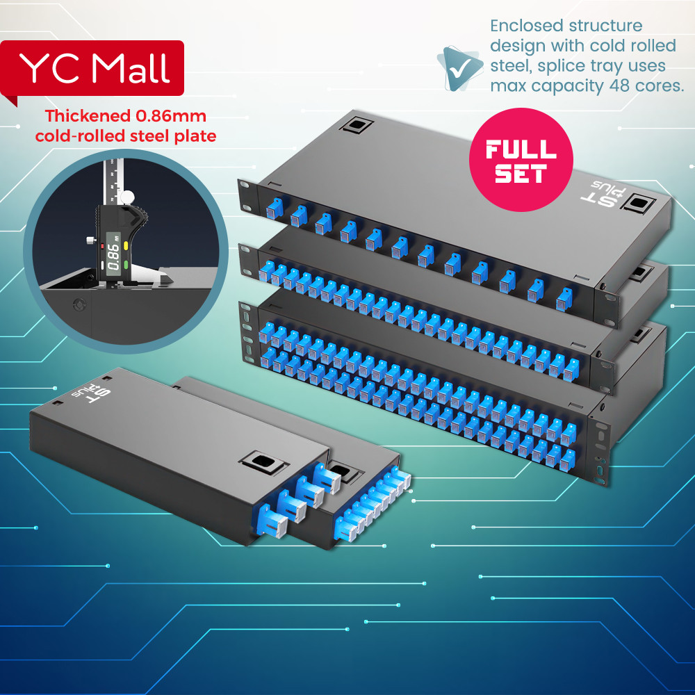 SC 4/8/12/24/48 Ports Singlemode Simplex Duplex Rackmount Fiber ...
