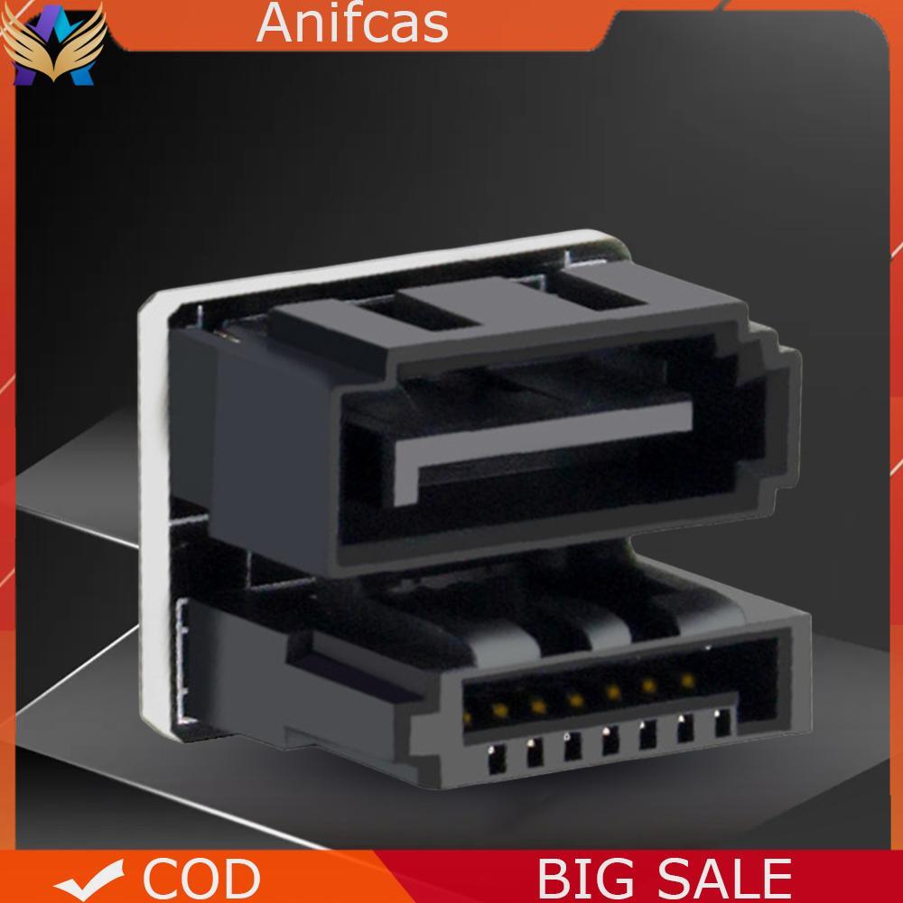 180 Degree Angled Steering Adapter Female To Male SATA 7Pin Turning ...