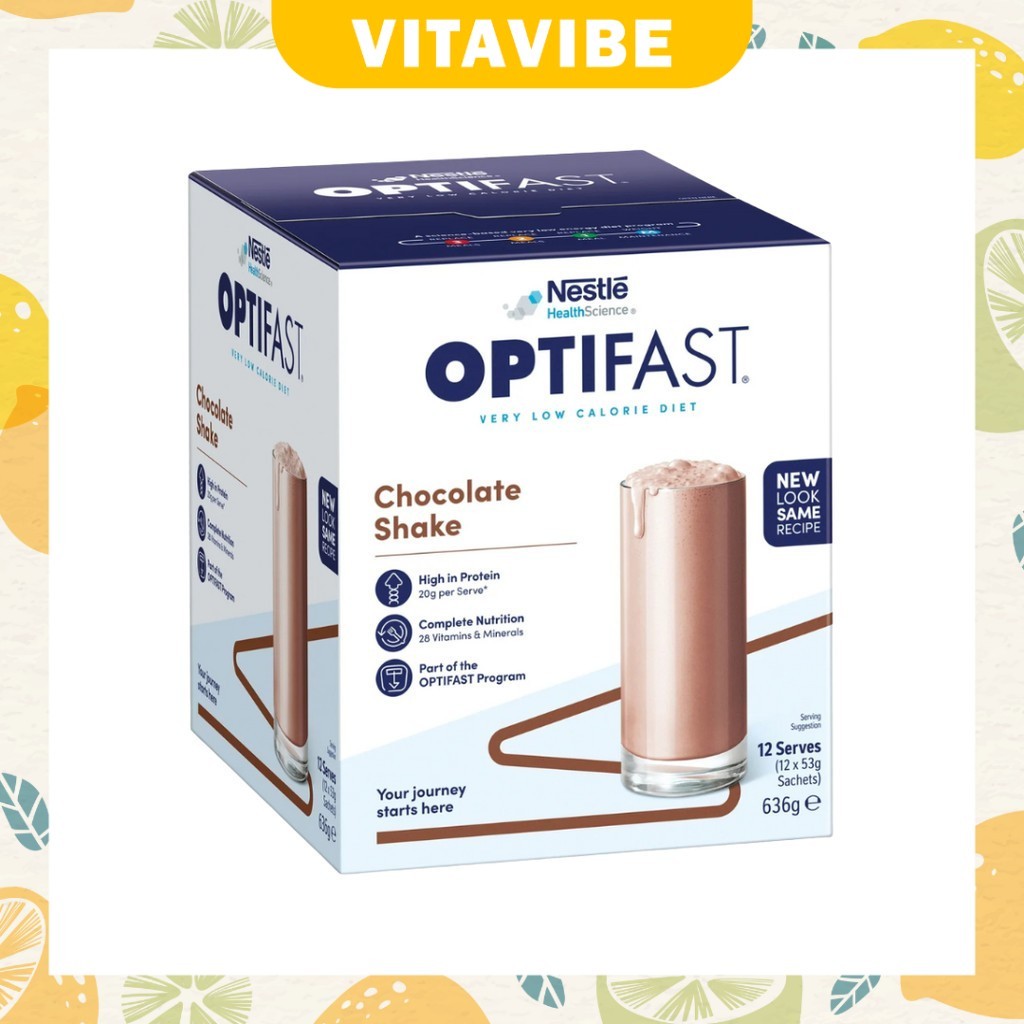 Nestle Optifast Shake Chocolate 12 x 53g (NEW PACKAGING) | Shopee Malaysia