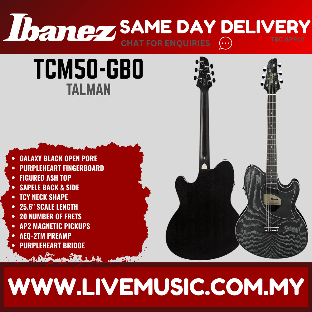 Ibanez TCM50 Talman Acoustic-Electric Guitar - ( TCM-50 / TCM 50 ...