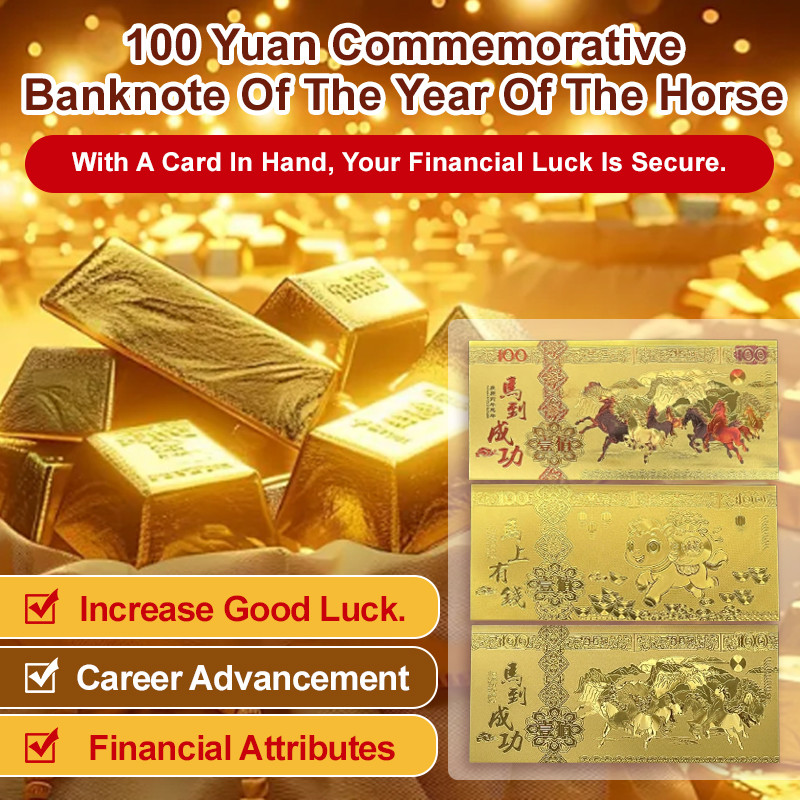 【Pure Gold Plated】JM-Year Of The Horse Commemorative Note Limited ...