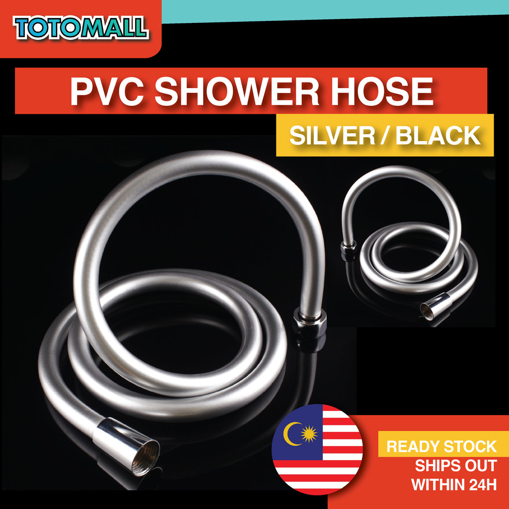 PVC Flexible Shower Hose | Universal Water Heater Hose 1m–2m | Paip ...