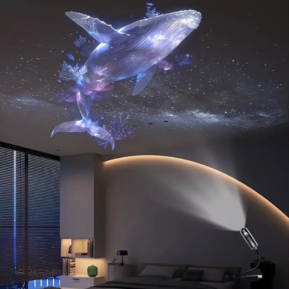 2026 Hot Seleing Ocean Butterfly Lamp Projector USB Ceiling Projection ...