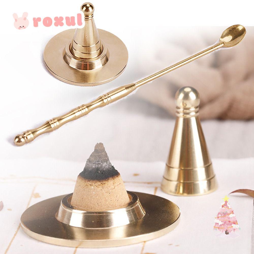 ROXUL Incense Burner, Pure Copper Chinese Ancient Style Tower Incense ...