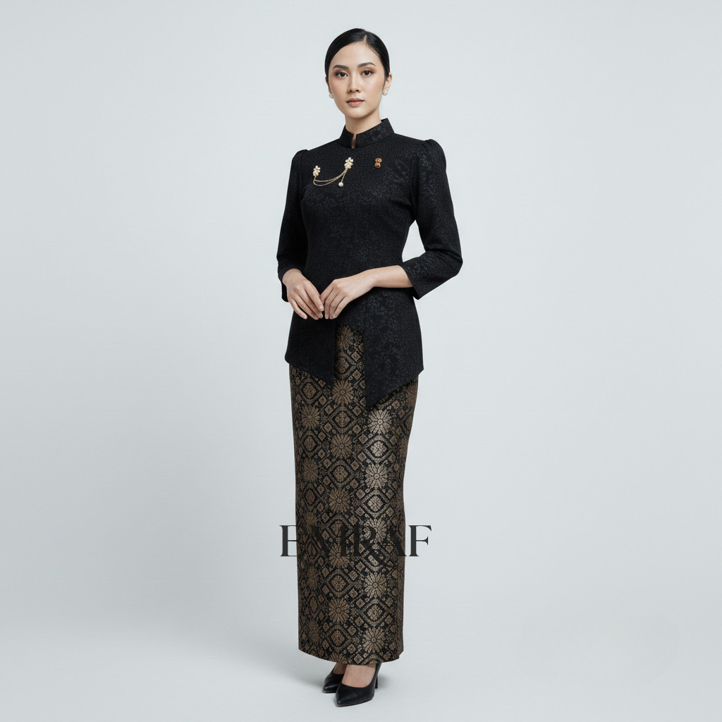 Kebaya Jngan Jaguar Fukuro Premium Set Songket Span FREE BROSS!! Modern ...