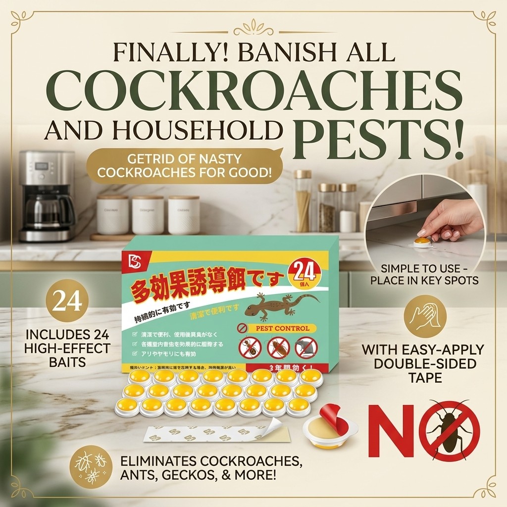 🪳No Cockroach for 1000 years🪳Cockroach killer Racun lipas Perangkap ...