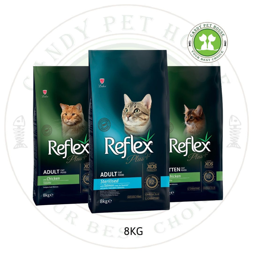 Reflex Plus Dry Cat Food- Full Range 8kg ( Original Pack ) | Shopee ...