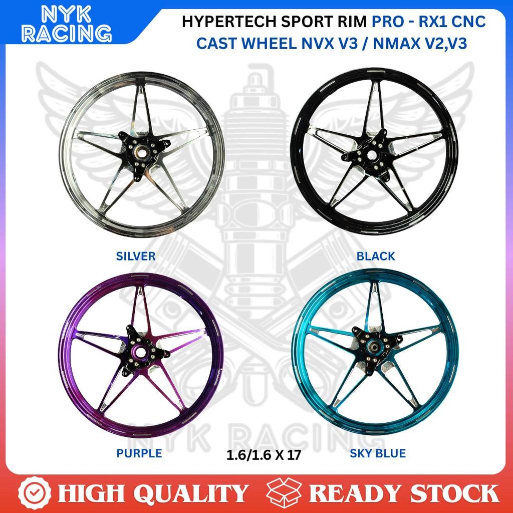 HYPERTECH SPORT RIM PRO - RX1 CNC CAST WHEEL NVX V3 / NMAX V2,V3 ...