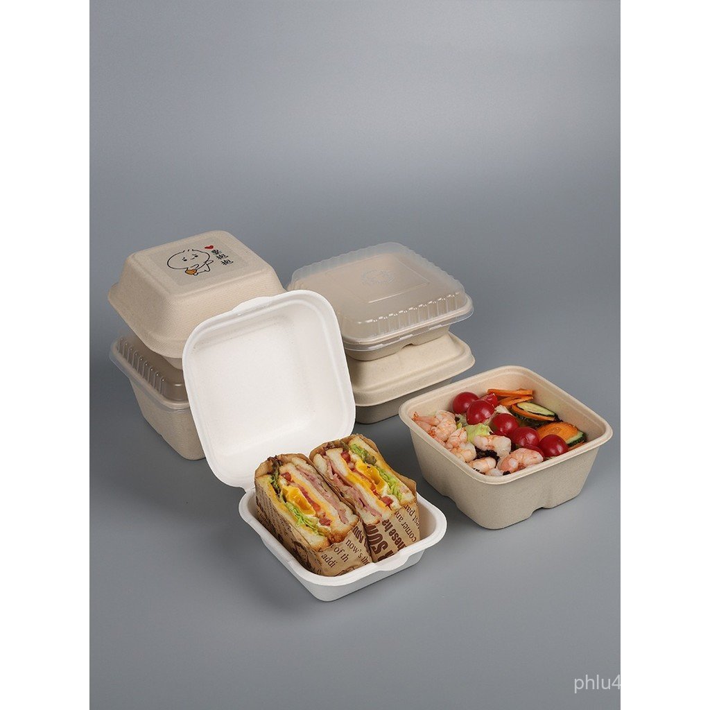 New Product Salad Paper Pulp Commercial Packing Box Takeaway Degradable ...