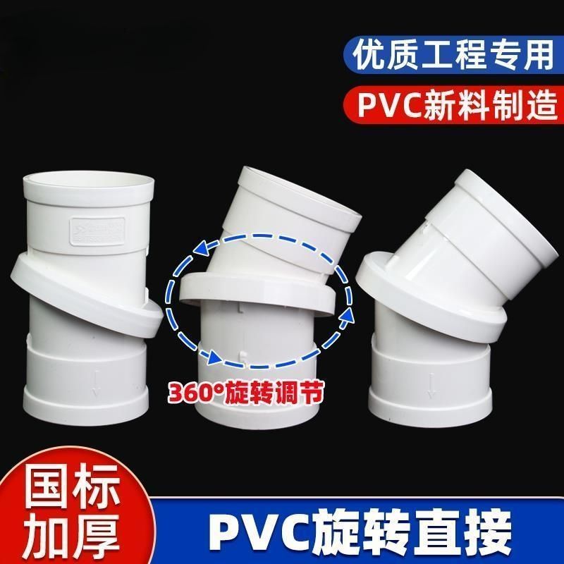 PVC Rotating Directly 360 Degree Rotating Elbow Pipe Hoop Drain Pipe ...