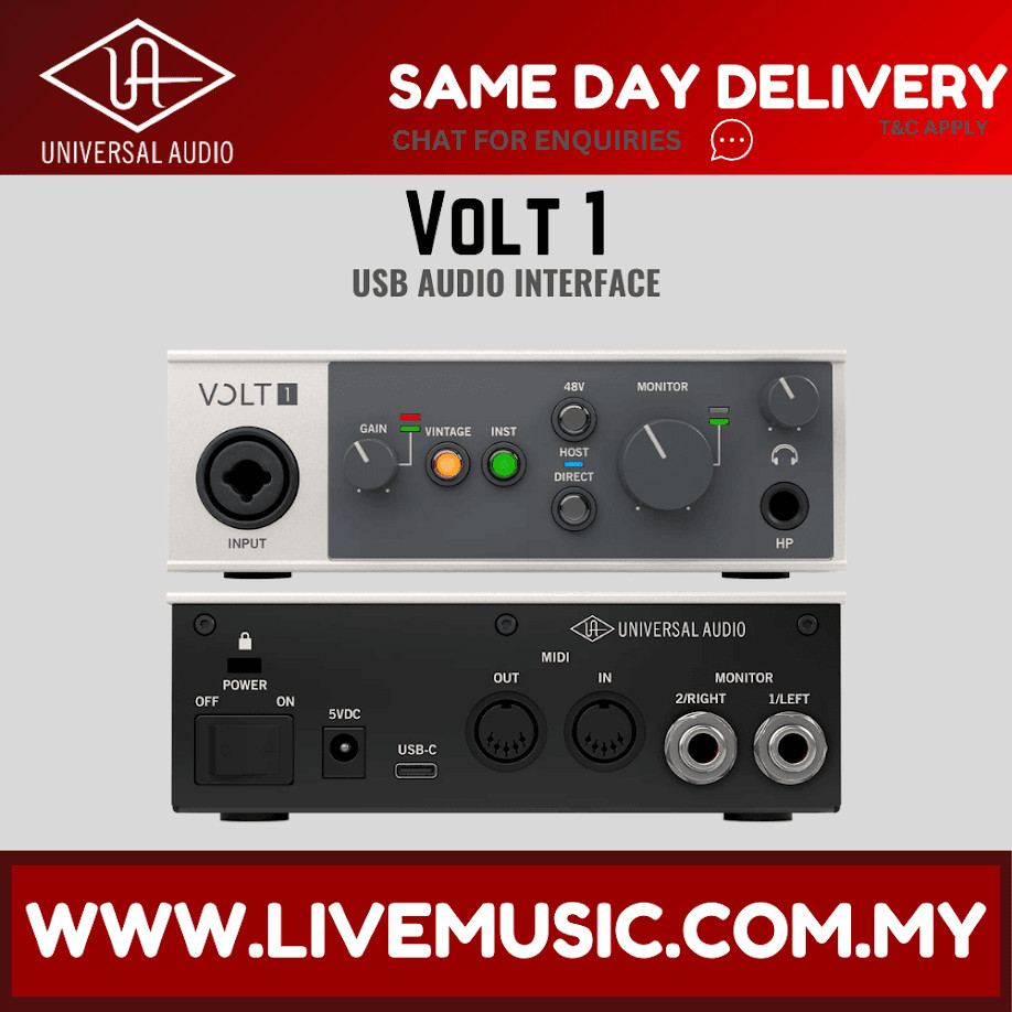 Universal Audio Volt 1 USB-C Audio Interface ( VOLT1 / VOLT-1 ...
