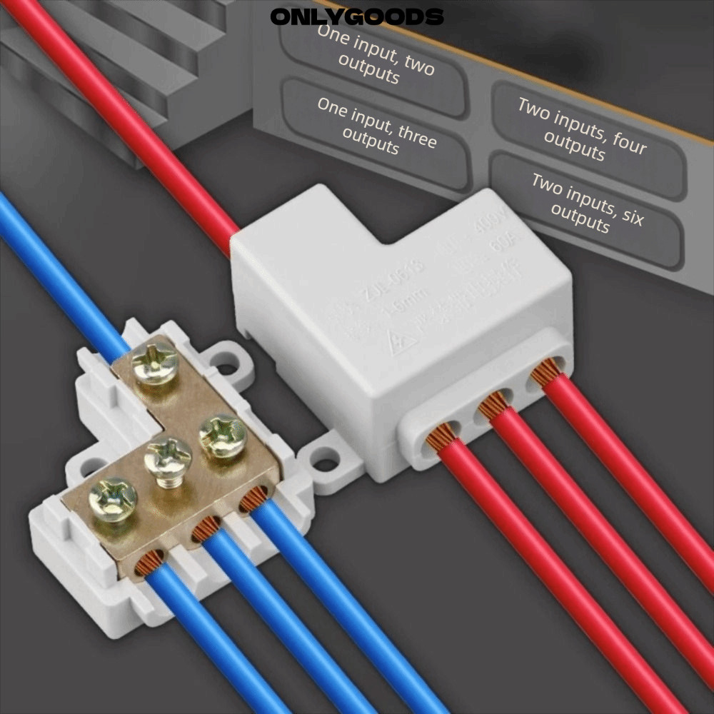 ONLYGOODS High Power Splitter, Conductor Brass 1-6mm² Quick Terminal ...